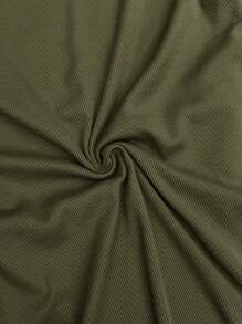 SHEIN Maternity Two Pieces Suits - Army Green - View 5