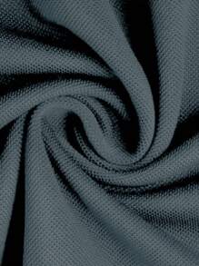 Manfinity Dauomo Men's Casual Business Printed Short Sleeve Polo Shirt - Grey - View 4