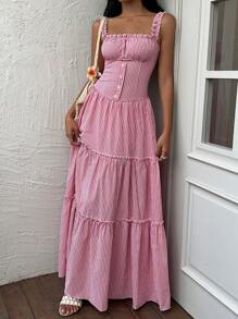 Sunnyshic Flowy Dress, Elegant Lady-Like Style