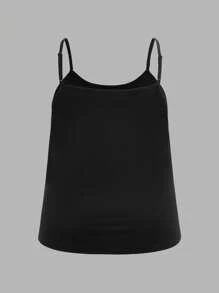 SHEIN EZwear 3 chiếc áo hai dây rộng rãi xếp ly màu trơn & họa tiết anh đào cỡ lớn dành cho nữ, dây đeo vai có thể điều chỉnh, phù hợp cho mùa xuân/hè - Nhiều màu - Xem 8