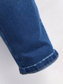 Manfinity Homme Men's Casual Washed Ripped Slim Fit Jeans - Medium Wash - View 7