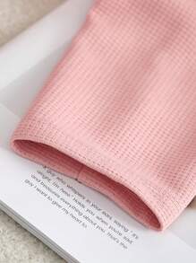 Tween Girl Short Jacket Coat, Elegant Ruffle Collar Casual Outwear Tops - Pink - View 4