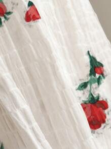 SHEIN Unity Summer Floral Patchwork A-Line Skirt - Multicolor - View 4