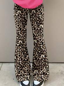 SHEIN Tween Girls Casual Minimalist Short Sleeve Top And Pants 2 Pieces Set, Summer - Multicolor - View 4