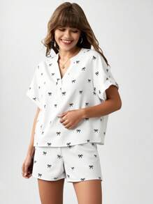 SHEIN LUNE White Outfits For Women Vacation Two Pieces Set Summer Two Pieces Set Summer Sets Women Two Pieces Outfits For Daily Wear - White - View 4