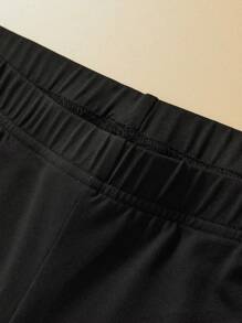 Flirla Milan Slogan Letter Print Crew Neck Short Sleeve Sports 2pcs Set For Plus Size - Multicolor - View 5