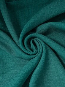 EMERY ROSE Plus Size Women Plain Sleeveless Ruched Summer Dress - Cadet Blue - View 4
