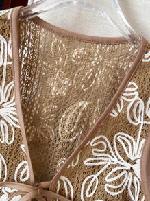 Breezaya 女士花卉提花系带时尚吊带背心