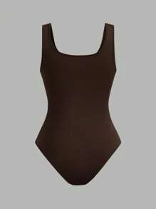 SHEIN EZwear Set de 4 piezas de body ajustado de mujer de varios colores, adecuado para usar de manera casual en verano