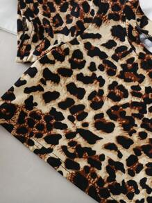 SHEIN 少女纯色圆领短袖短款T恤 - 彩色 - 查看 7