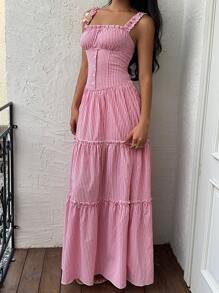 Sunnyshic Flowy Dress, Elegant Lady-Like Style