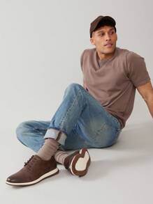 SHUZIA 男士百搭优雅时尚正装运动鞋牛津鞋经典休闲系带鞋