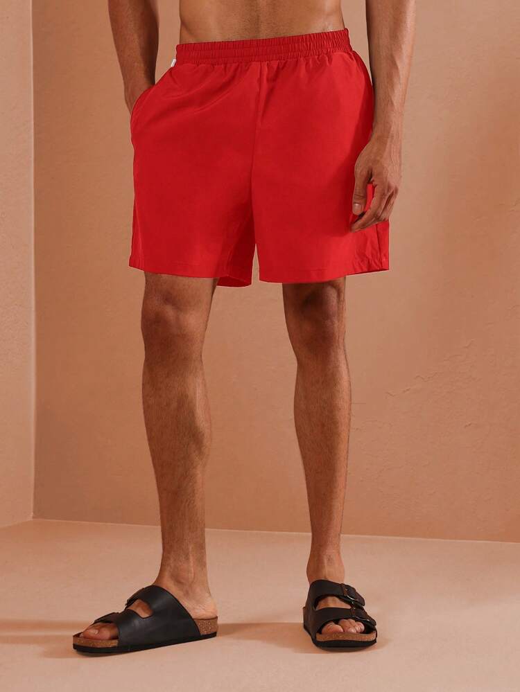 SUMWON Premium Beach Shorts Elastyczny Pas Letnie Kąpielówki Resort Pool Surf Board Wear Szybkoschnące Kąpielówki Na Wakacje