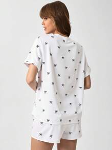 SHEIN LUNE White Outfits For Women Vacation Two Pieces Set Summer Two Pieces Set Summer Sets Women Two Pieces Outfits For Daily Wear - White - View 3