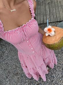 Sunnyshic Flowy Dress, Elegant Lady-Like Style