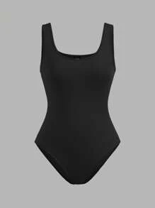 SHEIN EZwear Set de 4 piezas de body ajustado de mujer de varios colores, adecuado para usar de manera casual en verano