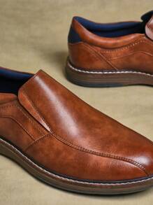 SHUZIA 男士百搭时尚正装牛津鞋经典乐福鞋休闲鞋