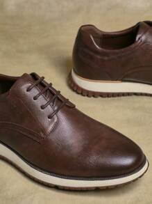 SHUZIA 男士百搭优雅时尚正装运动鞋牛津鞋经典休闲系带鞋