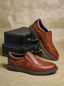 SHUZIA 男士百搭时尚正装牛津鞋经典乐福鞋休闲鞋