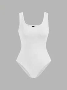 SHEIN EZwear Set de 4 piezas de body ajustado de mujer de varios colores, adecuado para usar de manera casual en verano