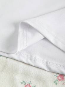 INAWLY Women's Cherry Print Short Sleeve T-Shirt, Casual Summer