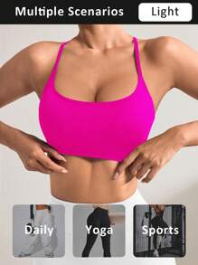 Easithlete Sujetador deportivo negro sin costuras para mujeres - Multicolor - Ver 4