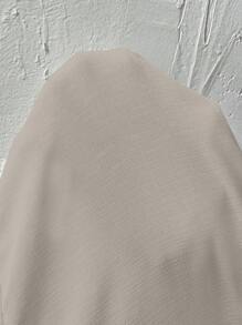 SHEIN LUNE 女士优雅翻领衬衫，简约办公室装，春夏 - 灰色 - 查看 7