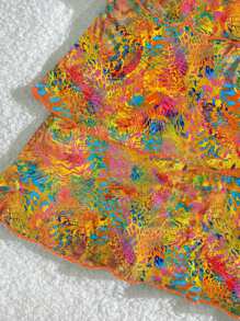 Swim EVENT Women's 3Pcs Set 2025 New Leopard Print V-Neck Triangle Swimsuit, Ruffle Hem Skirt Casual Beach Holiday Swimwear Set For Summer Beach Vacation