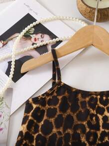 Travachic KIDS Babygirl 夏季可爱休闲针织豹纹吊带背心连体衣 - 彩色 - 查看 6