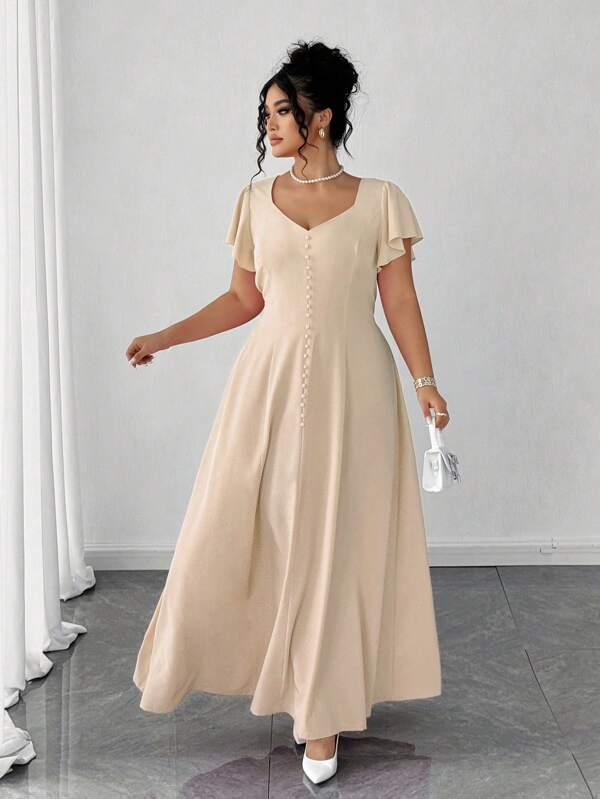 Elenzga Summer Elegant Fitted Fashionable Pink Dress