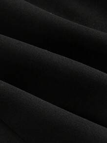 SHEIN MOD Ladies Off-Shoulder Bow Accent Black Mini Party Dress - Black - View 4