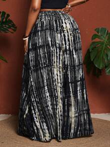 Maweii 加大码宽松度假风宽松裤 - 灰色 - 查看 2