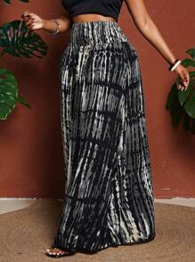 Maweii 加大码宽松度假风宽松裤 - 灰色 - 查看 5