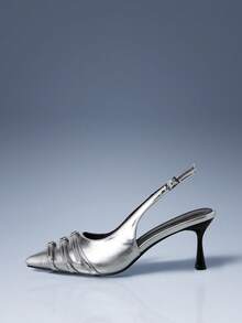 Cuccoo CUCCOO GRLICON Escarpins à bout pointu à talons hauts avec sangle rouge pour femme