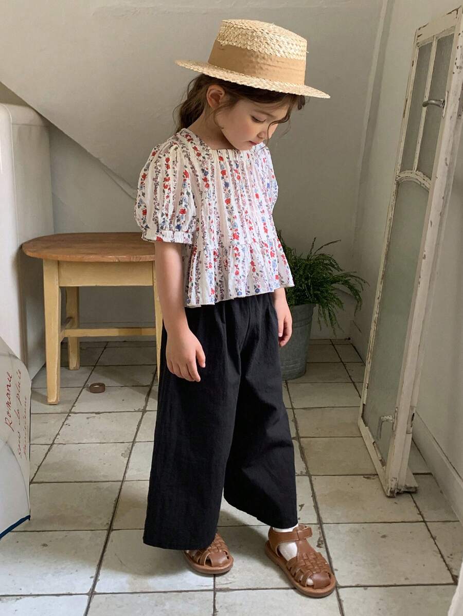 DAZY 2pcs Girls (Young Girl) Fall Outfit Set - Black - View 1