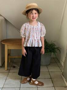DAZY 2pcs Girls (Young Girl) Fall Outfit Set - Black - View 3
