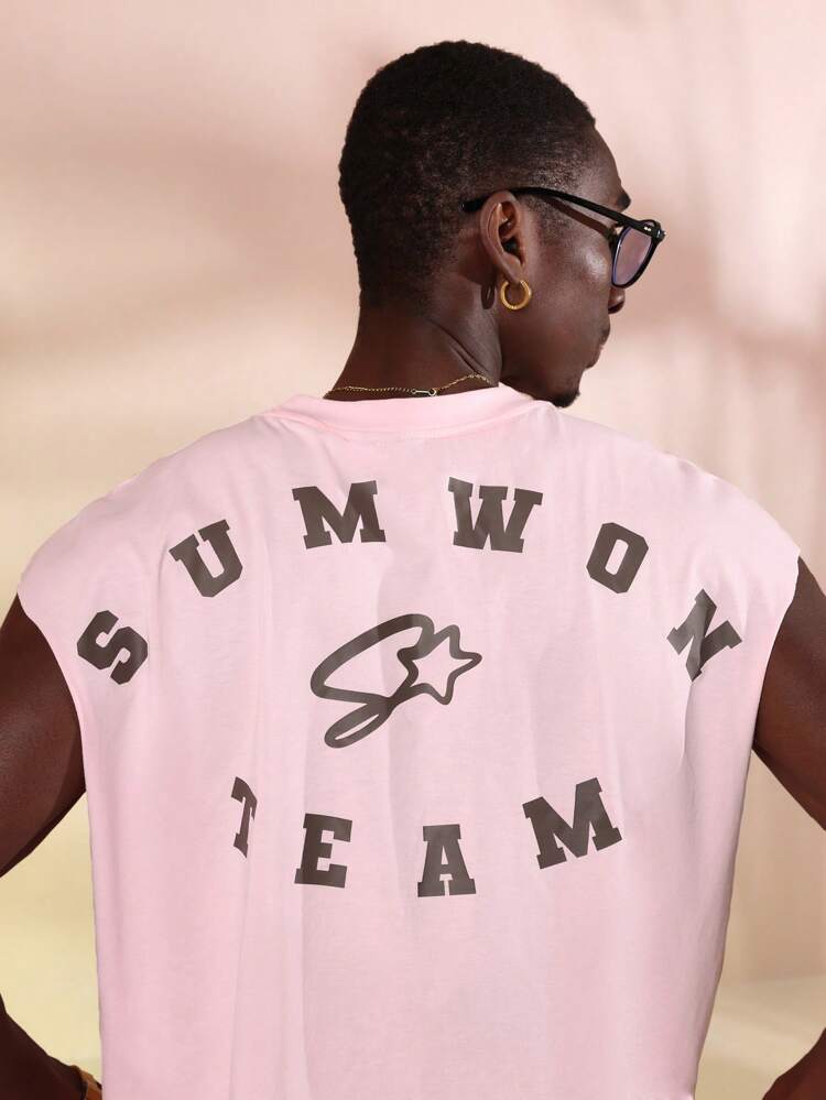 SUMWON Sleeveless Summer Athletic Tank Top Workout Training Sport Muscle Tee Cotton Comfort Casual Basketball Tennis Running Fitness Exercise Streetwear