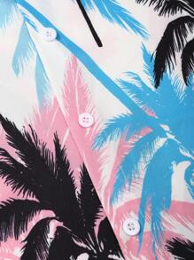 Surfspeed Men's Vacation Style Printed Shirt And Shorts Set Men Swim Trunks, Summer Vacation Men Shirt Co Ord Women Summer Clothes Cute Style, Hawaiian BeachModeOn - Multicolor - View 4