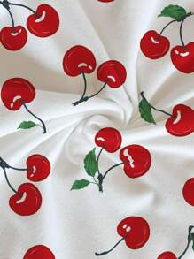 Soleia 2pcs Women's Summer Vacation Mini Dress Set,Dresses For Women Summer Suitable For Going Out - Red and White - View 4