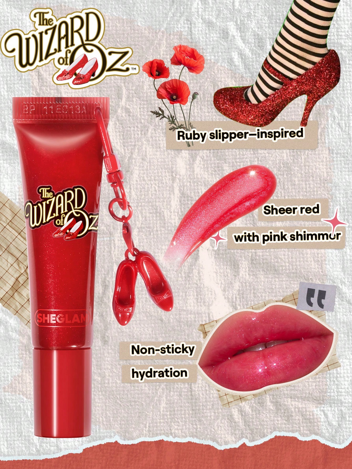The Wizard of OZ™ | SHEGLAM Click Your Heels Lip Gloss 3