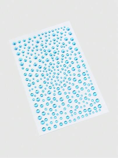 Kawaii 2pcs Starry Sky DIY Creative Transparent Glitter & Face Gems Decorative Rhinestone Stickers