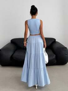 SHEIN EZwear Women Two Pieces Outfits For Daily Wear