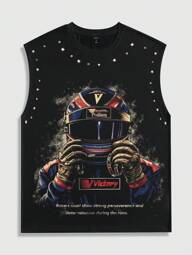 Street Life Débardeur décontracté à imprimé pour hommes