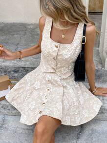 Serisse Women Two Pieces Outfits For Daily Wear Summer - Apricot - View 3