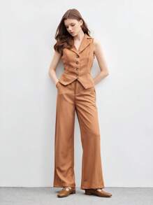 CUCCOO BIZCHIC Square Toe Comfortable Casual Office Lady Daily Versatile Flat Mary Jane Shoes, Women's High Vamp Loafer Oxfords For Christmas - Brown - View 10