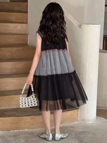 DAZY Vestido informal para preadolescentes, conjunto de ropa de verano para niñas, ropa de vuelta al colegio