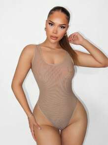 Sirith 女士夏季网眼透视性感露背紧身衣