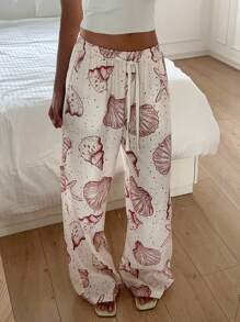 Aloruh Women Slacks Baggy Straight Leg Sweatpants High Rise Beach Pants Hiking Pants Comfy Long Pants Athletic Trousers