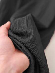 SHEIN Frenchy Pantalon élégant pour femmes de grande taille, style printemps-été, décontracté mais chic, pour le bureau, la plage, la Saint-Valentin. Pantalon de poche, pantalon de vacances à la plage, violet, pour étudiantes, pantalon d'été pour la Saint-Valentin