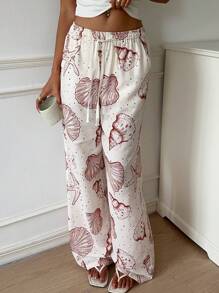 Aloruh Women Slacks Baggy Straight Leg Sweatpants High Rise Beach Pants Hiking Pants Comfy Long Pants Athletic Trousers